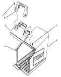 Grass Bag Assembly Diagram and Parts List for 26631B 3900001-3999999 - 1993 Toro Lawn Mower
