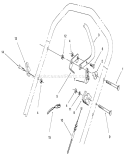 Traction Control Assembly Diagram and Parts List for 26632B 6900001-6999999 - 1996 Toro Lawn Mower