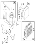 Page H Diagram and Parts List for 26632B 6900001-6999999 - 1996 Toro Lawn Mower
