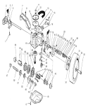 Gear Case Assembly Diagram and Parts List for 26632 7900001-7999999 - 1997 Toro Lawn Mower