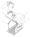Grass Bag Assembly Diagram and Parts List for 26632 7900001-7999999 - 1997 Toro Lawn Mower