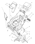 Housing Assembly Diagram and Parts List for 26632 7900001-7999999 - 1997 Toro Lawn Mower