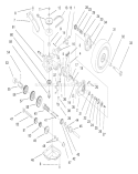 Deck Suspension & Gear Case Assembly Diagram and Parts List for 26633B 6900001-6999999 - 1996 Toro Lawn Mower