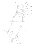 Handle Assembly Diagram and Parts List for 26633 7900001-7999999 - 1997 Toro Lawn Mower