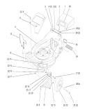 Deck Assembly Diagram and Parts List for 26633 7900001-7999999 - 1997 Toro Lawn Mower