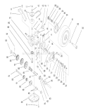 Deck Suspension & Gear Case Assembly Diagram and Parts List for 26633 7900001-7999999 - 1997 Toro Lawn Mower