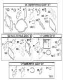 Gasket Assembly Diagram and Parts List for 26634 210000001-210999999 - 2001 Toro Lawn Mower