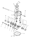 Gear Case Assembly No. 62-6673 Diagram and Parts List for 26634 210000001-210999999 - 2001 Toro Lawn Mower