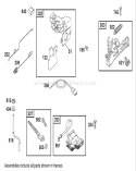 Governor Assembly Diagram and Parts List for 26634 210000001-210999999 - 2001 Toro Lawn Mower