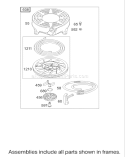 Starter Assembly Diagram and Parts List for 26634 250000001-250999999 - 2005 Toro Lawn Mower