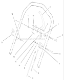 Control Assembly Diagram and Parts List for 26634 250000001-250999999 - 2005 Toro Lawn Mower