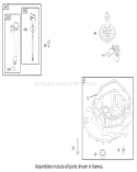 Crankcase Assembly Diagram and Parts List for 26634 250000001-250999999 - 2005 Toro Lawn Mower