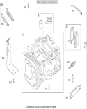 Cylinder Assembly Diagram and Parts List for 26634 280000001-280999999 - 2008 Toro Lawn Mower