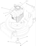 Engine Assembly Diagram and Parts List for 26634 280000001-280999999 - 2008 Toro Lawn Mower