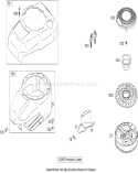 Blower Housing Assembly Diagram and Parts List for 26634 280000001-280999999 - 2008 Toro Lawn Mower