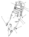 Handle Assembly Diagram and Parts List for 26635BC 4900001-4999999 - 1994 Toro Lawn Mower