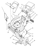 Housing Assembly Diagram and Parts List for 26635BC 4900001-4999999 - 1994 Toro Lawn Mower