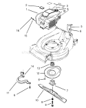 Engine Assembly Diagram and Parts List for 26635BC 5900001-5999999 - 1995 Toro Lawn Mower
