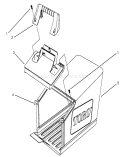 Grass Bag Assembly Diagram and Parts List for 26635BC 5900001-5999999 - 1995 Toro Lawn Mower