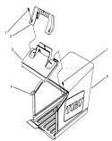 Grass Bag Assembly Diagram and Parts List for 26635BG 3900001-3999999 - 1993 Toro Lawn Mower