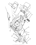 Housing Assembly Diagram and Parts List for 26635B 4900001-4999999 - 1994 Toro Lawn Mower