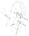 Traction Control Assembly Diagram and Parts List for 26636B 6900001-6999999 - 1996 Toro Lawn Mower