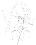Traction Control Assembly Diagram and Parts List for 26636 7900001-7999999 - 1997 Toro Lawn Mower