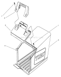 Bag Assembly Diagram and Parts List for 26637 8900001-8999999 - 1998 Toro Lawn Mower