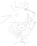 Engine Assembly Diagram and Parts List for 26637 8900001-8999999 - 1998 Toro Lawn Mower