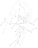 Handle Control Assembly Diagram and Parts List for 26637 9900001-9999999 - 1999 Toro Lawn Mower