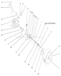 Rear Axle Assembly Diagram and Parts List for 26637 9900001-9999999 - 1999 Toro Lawn Mower