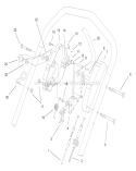 Handle Control Assembly Diagram and Parts List for 26638 8900001-8999999 - 1998 Toro Lawn Mower