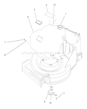 Engine Assembly Diagram and Parts List for 26638 8900001-8999999 - 1998 Toro Lawn Mower
