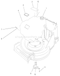 Engine Assembly Diagram and Parts List for 26638 210000001-210999999 - 2001 Toro Lawn Mower