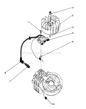 Ignition Assembly Diagram and Parts List for 26640BC 5900001-5999999 - 1995 Toro Lawn Mower