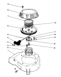 Recoil Assembly Diagram and Parts List for 26640BC 5900001-5999999 - 1995 Toro Lawn Mower