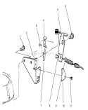 Brake Assembly Diagram and Parts List for 26640BC 5900001-5999999 - 1995 Toro Lawn Mower