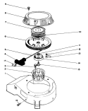 Recoil Assembly Diagram and Parts List for 26640B 3900001-3999999 - 1993 Toro Lawn Mower