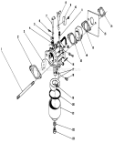 Carburetor Assembly Diagram and Parts List for 26640B 3900001-3999999 - 1993 Toro Lawn Mower