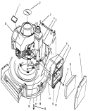 Engine Assembly Diagram and Parts List for 26640B 3900001-3999999 - 1993 Toro Lawn Mower