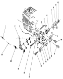 Governor Assembly Diagram and Parts List for 26640B 3900001-3999999 - 1993 Toro Lawn Mower