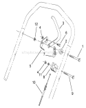 Traction Control Assembly Diagram and Parts List for 26640B 4900001-4999999 - 1994 Toro Lawn Mower