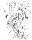 Housing Assembly Diagram and Parts List for 26640B 4900001-4999999 - 1994 Toro Lawn Mower