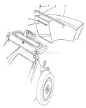 Side Discharge Chute Diagram and Parts List for 26641 9000001-9999999 - 1989 Toro Lawn Mower