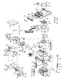 Engine Tecumseh Diagram and Parts List for 26642 9000001-9999999 - 1989 Toro Lawn Mower