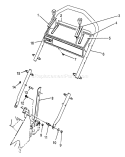 Handle Assembly Diagram and Parts List for 26642 9000001-9999999 - 1989 Toro Lawn Mower