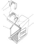 Grass Bag Assembly Diagram and Parts List for 26643 7900001-7999999 - 1997 Toro Lawn Mower