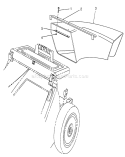Side Discharge Chute Diagram and Parts List for 26651 9000001-9999999 - 1989 Toro Lawn Mower