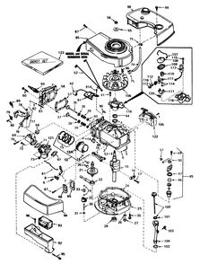 Engine Tecumseh Model No. Tnt 100-10066d Diagram and Parts List for 20788 1000001 - 1999999 Toro Lawn Mower