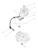 Flywheel & Magneto Assembly Diagram and Parts List for 26680 0000001-0999999 - 1990 Toro Lawn Mower